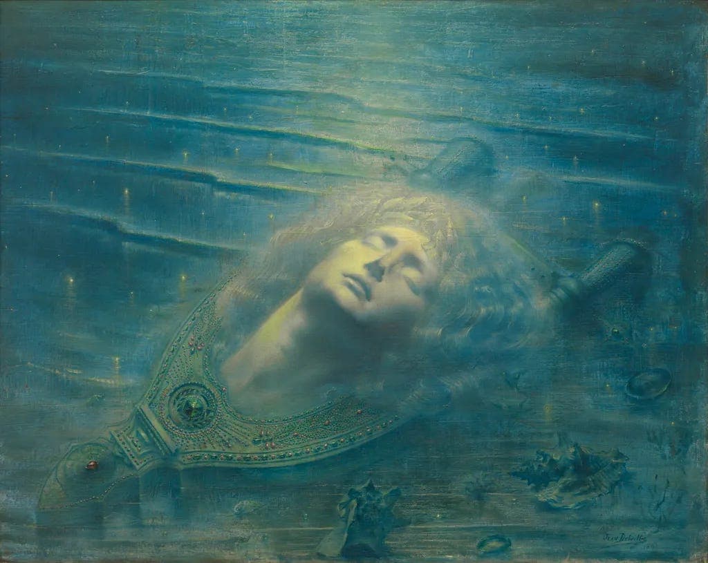 The Death of Orpheus by Jean Delville...